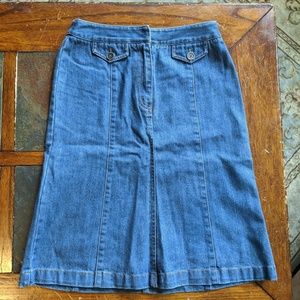 Talbot's Petites Denim Skirt